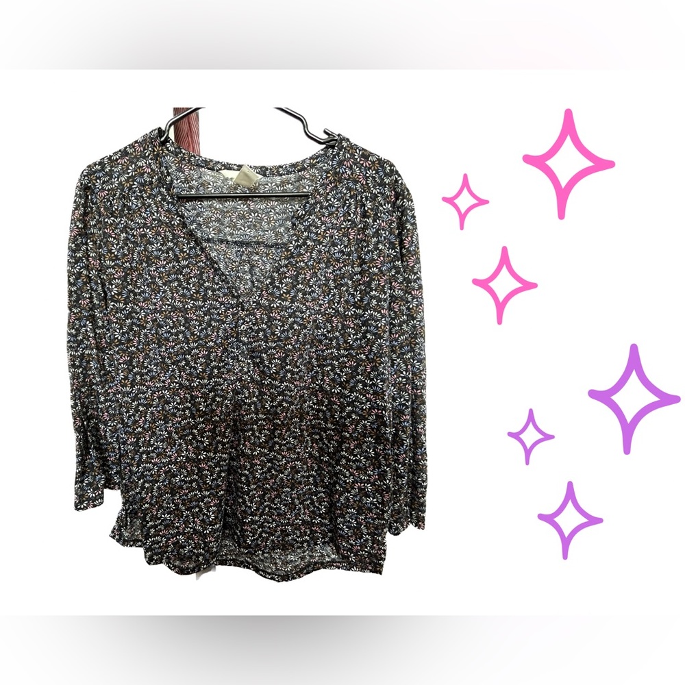 Quarter Sleeve Flower Print top 🌷